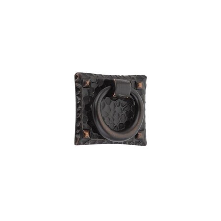 Patioplus 1.75 x 1.5 in. Hammered Ring Cabinet Pull, Oil Rubbed Bronze PA2155462